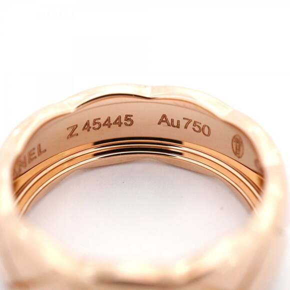 Chanel Coco Crush Ring, Beige Gold, 18KPG Pink Size 49, Women's - Picture 6 of 9